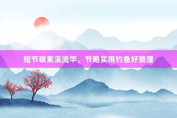 短节碳素溪流竿，节略实用钓鱼好赞理